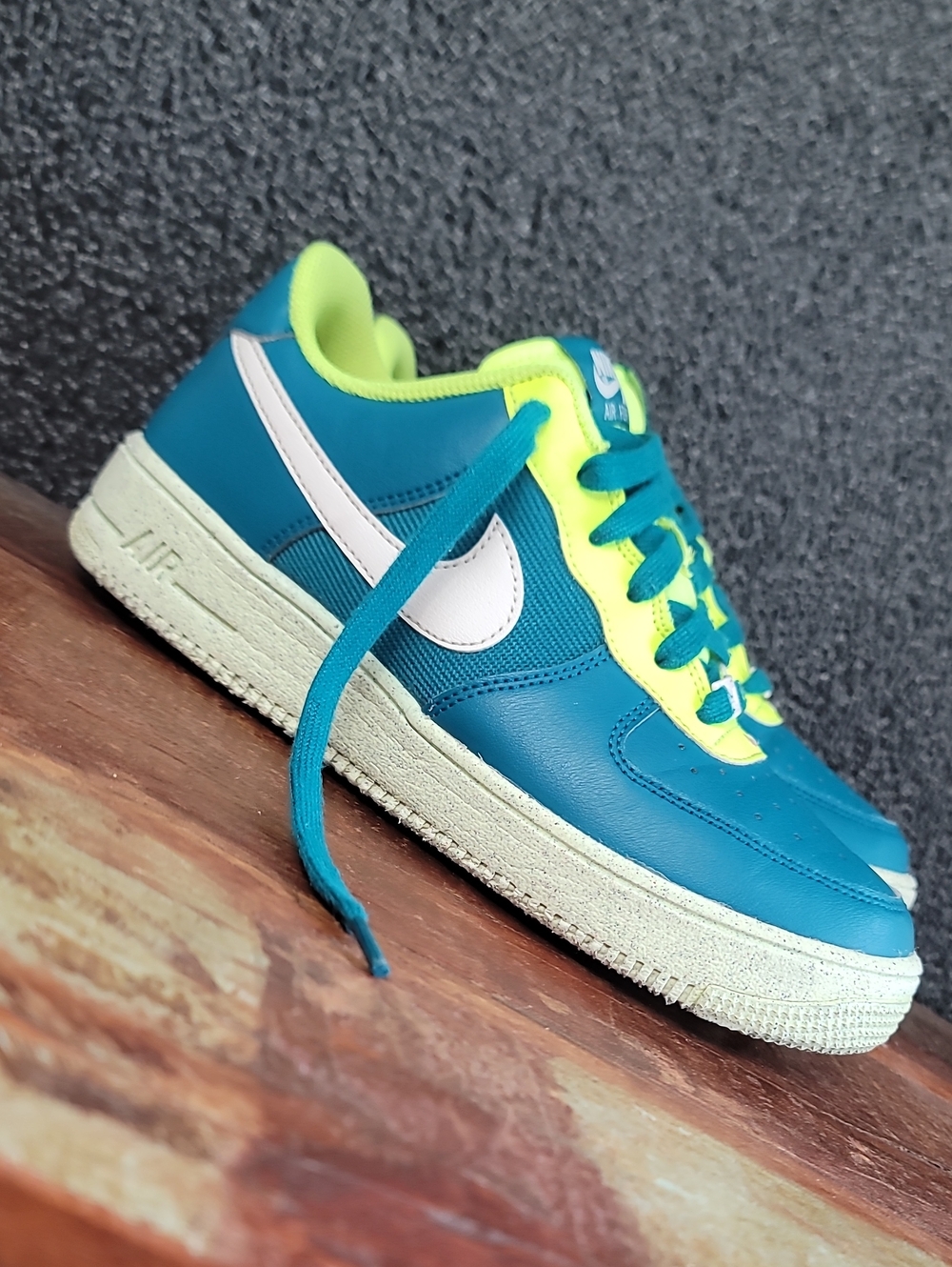 Nike Air Force 1 Crater 'Bright Spruce/Volt/Phantom' Wmns 8, Great Condition